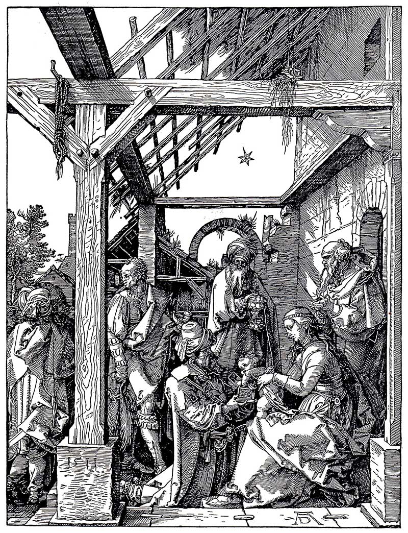 Albrecht Durer engraving of the Nativity